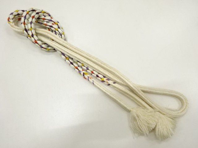 JAPANESE KIMONO / HAND-TIED OBIJIME CORD